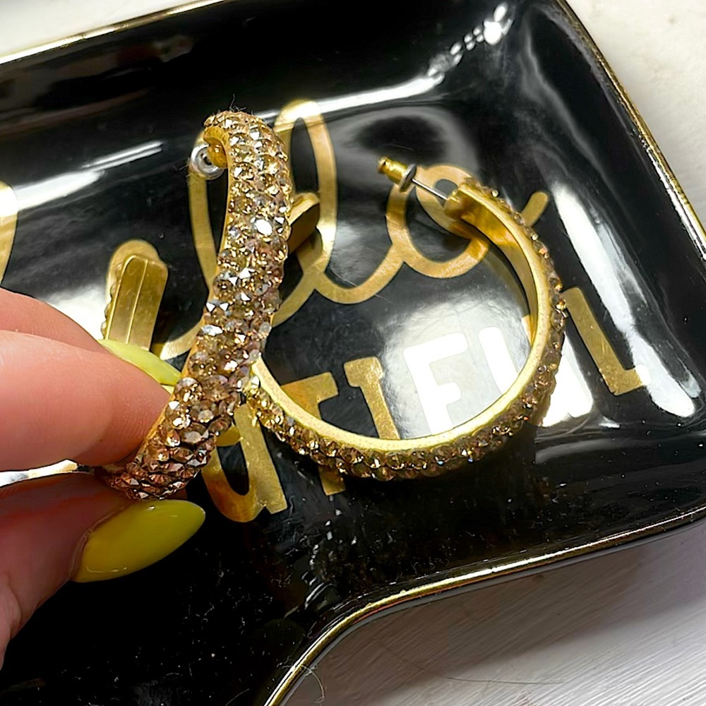 Gold hoop earrings